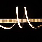 Люстра линейная черного цвета с волнообразным металлическим элементом Luke Lampco Tracer Lamp варинант исполнения - 5 | Loft Concept в Краснодаре