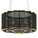 Люстра овальная в сочетании черного и золотого цвета Mesh Lighting варинант исполнения - 3 | Loft Concept в Краснодаре