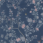 Обои ручная роспись Houghton Dark Blue варинант исполнения - 3 | Loft Concept в Краснодаре
