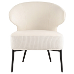 Современное мягкое кресло на металлических ножках Rakush Milk варинант исполнения - 2 | Loft Concept в Краснодаре