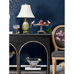 Чаша из прозрачного стекла с фигурками разноцветных попугаев на ободке 38 Eden Garden варинант исполнения - 5 | Loft Concept в Краснодаре