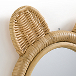 Зеркало из ротанга в форме головы медведя Wicrer Furniture варинант исполнения - 3 | Loft Concept в Краснодаре