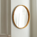 Зеркало круглое в раме из ротанга Wickerwork варинант исполнения - 1 | Loft Concept в Краснодаре