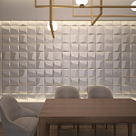 Гипсовая 3D панель с принтографией PM-26 варинант исполнения - 1 | Loft Concept в Краснодаре