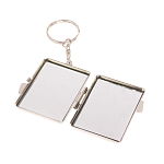 Зеркало брелок складное двухстороннее из натурального камня Оникс Silver Stone Mirrors варинант исполнения - 3 | Loft Concept в Краснодаре