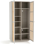 Шкаф с двумя дверцами из плетеного ротанга Tomio Wicker Furniture варинант исполнения - 3 | Loft Concept в Краснодаре