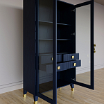 Дизайнерский шкаф витрина Elsa Dreams Blue с 4-мя ящиками варинант исполнения - 7 | Loft Concept в Краснодаре