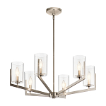 Люстра с 6-ю прозрачными цилиндрическими плафонами Kichler варинант исполнения - 10 | Loft Concept в Краснодаре