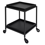 Тумба чёрная на колёсах Cabinet on Wheels варинант исполнения - 2 | Loft Concept в Краснодаре