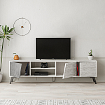 ТВ-тумба с 3-мя дверцами и полками Grey Albe TV Stand варинант исполнения - 3 | Loft Concept в Краснодаре