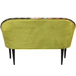 Диван двухместный из натурального бука с цветочным принтом Impressionism in Art варинант исполнения - 2 | Loft Concept в Краснодаре