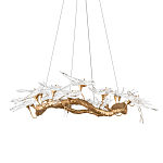 Люстра подвесная с прозрачными стеклянными птичками на ветвях Диаметр 100 см Serip Voa варинант исполнения - 1 | Loft Concept в Краснодаре