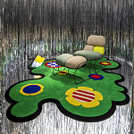 Дизайнерский ковер с цветами Poltronova Tappeto Prato Rug варинант исполнения - 3 | Loft Concept в Краснодаре