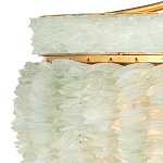 Подвесной светильник с каскадом из стеклянных декоративных элементов на золотом каркасе Shining Sea Glass варинант исполнения - 1 | Loft Concept в Краснодаре