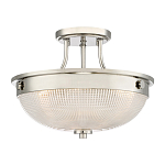 Потолочный светильник со стеклянным плафоном в виде купола Quoizel варинант исполнения - 1 | Loft Concept в Краснодаре