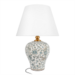 Настольная лампа с цветочной росписью Lamp Flower Painting варинант исполнения - 1 | Loft Concept в Краснодаре