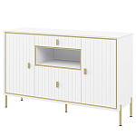 Консоль белая с двумя дверцами и ящиками Antique Order варинант исполнения - 1 | Loft Concept в Краснодаре