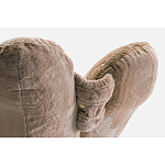 Дизайнерское плюшевое кресло в форме руки бежевое Poltronova Joe Plush Dove Grey варинант исполнения - 1 | Loft Concept в Краснодаре