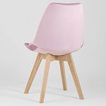 Стул с мягким велюровым сиденьем Arvika Pink варинант исполнения - 5 | Loft Concept в Краснодаре