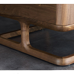 Прикроватный деревянный столик с 2-мя ящиками Moon Walnut Furniture варинант исполнения - 6 | Loft Concept в Краснодаре