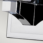 Бра для ванных комнат с белым цилиндрическим плафоном на прямоугольном основании цвета хром Feiss варинант исполнения - 4 | Loft Concept в Краснодаре