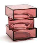 Стол журнальный в форме кубов Acrylic Furniture Lumina Crimson Clarity варинант исполнения - 1 | Loft Concept в Краснодаре