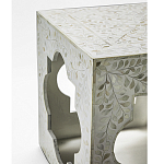 Приставной столик с перламутром Bone Inlay Side Table Floral Design варинант исполнения - 3 | Loft Concept в Краснодаре
