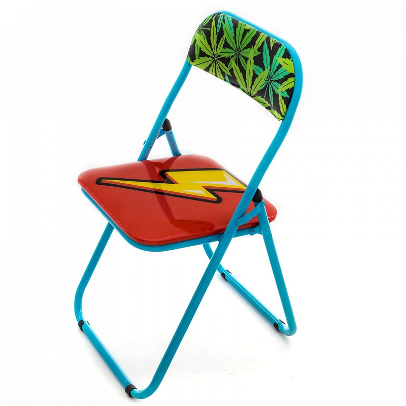 Стул Seletti Folding Chair Flash Мульти Голубой в Краснодаре | Loft Concept 