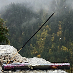 Подставка под благовония из эпоксидной смолы с цветами прямоугольная черная Epoxy Flowers Incense Stand Black варинант исполнения - 3 | Loft Concept в Краснодаре