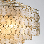 Люстра многоярусная с декором из натуральной морской ракушки Iridescent Light варинант исполнения - 4 | Loft Concept в Краснодаре