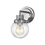 Бра для ванных комнат с прозрачным шарообразным плафоном из стекла с пузырьками на круглом основании Hinkley варинант исполнения - 6 | Loft Concept в Краснодаре