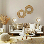 Бра в форме диска с перламутровыми прямоугольниками из морской ракушки Touch of Marine Charm варинант исполнения - 4 | Loft Concept в Краснодаре