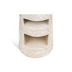 Керамический столик с деревянной столешницей "Пешка" варинант исполнения - 4 | Loft Concept в Краснодаре