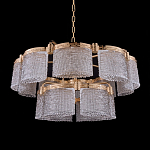 Люстра двухъярусная с текстурными овальными абажурами Splendor Palace Style варинант исполнения - 2 | Loft Concept в Краснодаре