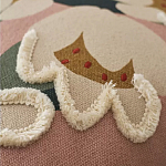 Подушка с цветочным принтом и кисточками Blooming Elegance Daisy варинант исполнения - 6 | Loft Concept в Краснодаре