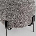 Пуф в ткани букле темно-серого цвета Pikelet варинант исполнения - 4 | Loft Concept в Краснодаре