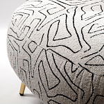 Кресло мягкое с принтом на золотистых ножках Onlooker варинант исполнения - 3 | Loft Concept в Краснодаре