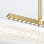 Подвесной светильник линейный золотого цвета с длинной цилиндрической стеклянной трубкой Eurofase варинант исполнения - 7 | Loft Concept в Краснодаре