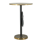 Столик приставной с абстрактным основанием и акцентом в виде золотистого диска Heavenly Space варинант исполнения - 4 | Loft Concept в Краснодаре